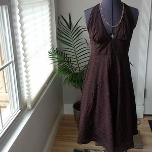 J Crew Brown Halter Dress